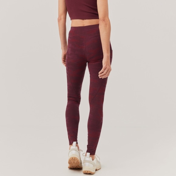 🆕 Pact Organic Cotton Go-To Pocket Leggings in Raisin Camo Size Small - Picture 6 of 14